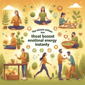 Les micro-actions qui boostent l’énergie émotionnelle instantanément